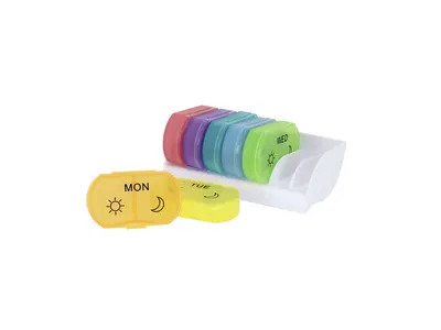 Pastillero semanal con 2 casillas por día personalizable
