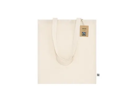 Bolsa de algodón Ginter Fairtrade 140 g resiste 7 kg personalizable
