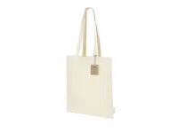 Bolsa de algodón reciclado Barzon 180 g de algodón reciclado 180 g/ m2, vista lateral