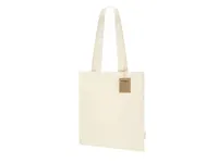 Bolsa de algodón reciclado Fintar 240 g asas 70 cm de algodón reciclado 240 g/ m2, vista lateral