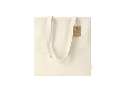 Bolsa de algodón reciclado Fintar 240 g asas 70 cm personalizable