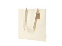 Bolsa de algodón reciclado Domarix 280 g asas 70 cm de algodón reciclado 280 g/ m2, detalle 1