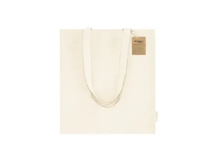 Bolsa de algodón reciclado Domarix 280 g asas 70 cm personalizable