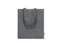 Bolsa de fieltro RPET Horvik con asas largas de fieltro RPET, vista frontal