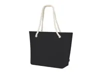 Bolsa de fieltro RPET Northax con asas de cordón y fuelle de fieltro RPET/ algodón, detalle 1