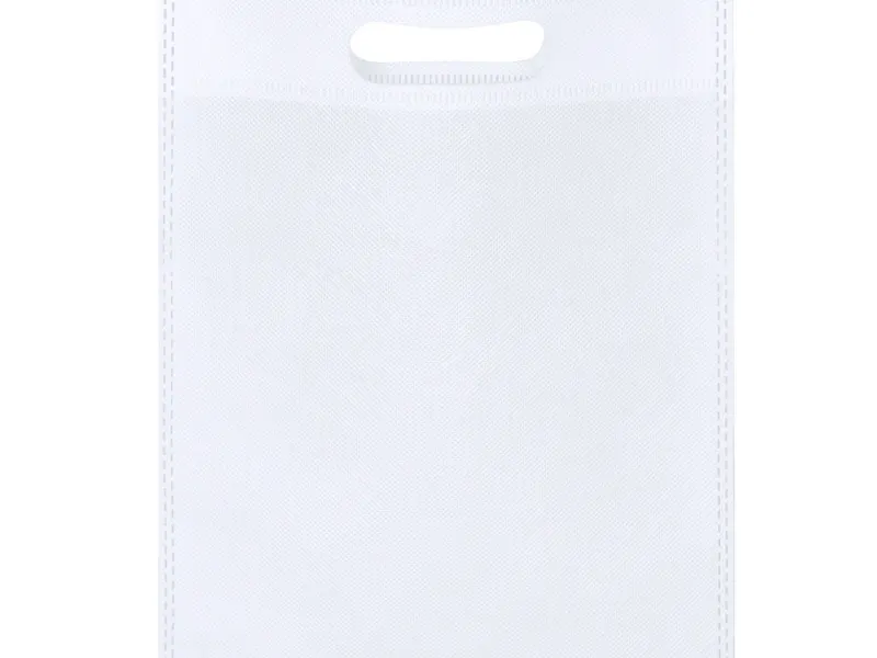 Bolsa non woven Barok 80 g cuadrada con asa en blanco de non-Woven, vista frontal