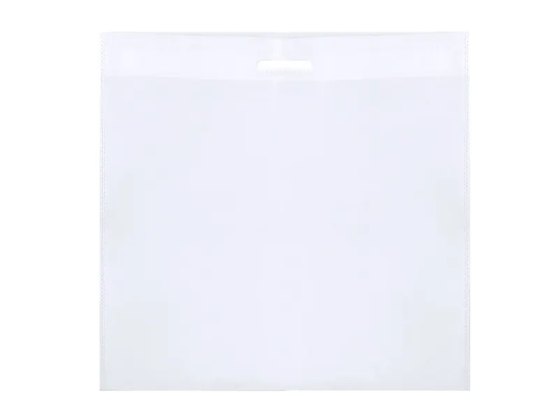 Bolsa non woven Tylok 80 g con asa termosellada en blanco de non-Woven, vista frontal
