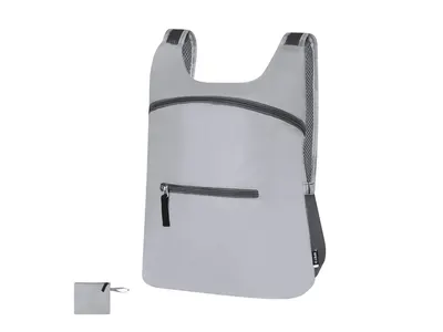 Mochila plegable reflectante de RPET Cladox 210D personalizable