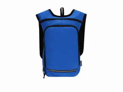 Mochila de RPET Rinix 600D tiras reflectantes frontales personalizable