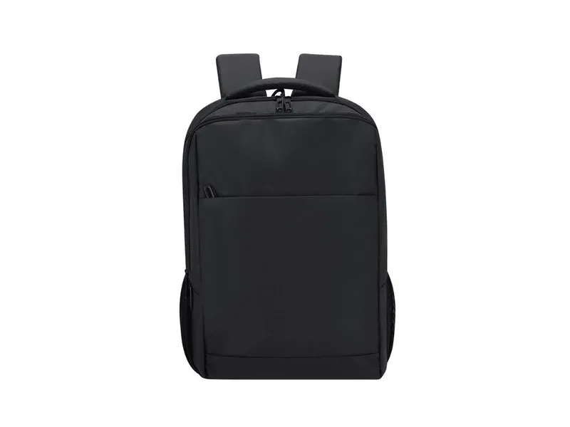 Mochila de PU Galix asa de mano portátil 15 pulgadas en negro de PU, vista frontal