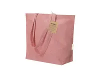Bolsa de algodón reciclado Arpel 220 g fuelle asas 70 cm de algodón reciclado 220 g/ m2, detalle 1
