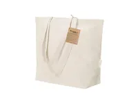 Bolsa de algodón reciclado Arpel 220 g fuelle asas 70 cm de algodón reciclado 220 g/ m2, detalle 4