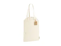 Bolsa de algodón reciclado Flerix 260 g con cordones de algodón reciclado 260 g/ m2, detalle 1