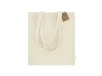 Bolsa de algodón reciclado Flerix 260 g con cordones de algodón reciclado 260 g/ m2, detalle 2