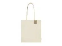 Bolsa de algodón reciclado Flerix 260 g con cordones de algodón reciclado 260 g/ m2, detalle 3