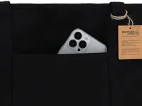 Bolsa de canvas reciclado Mulon 300 g con bolsillo de canvas reciclado 300 g/ m2, detalle 3