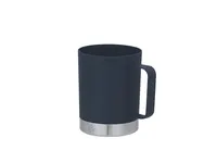 Taza de PP reciclado Rosby 400 ml base de acero de PP reciclado/ acero inox reciclado, vista frontal