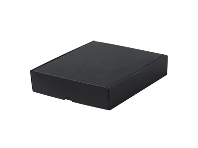 Caja cartón negra tamaño M personalizable