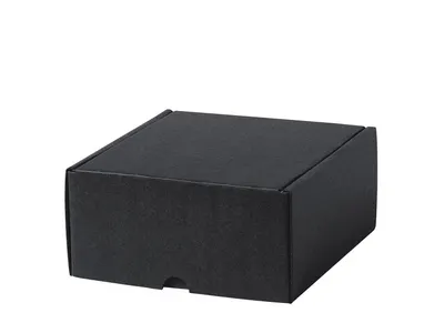 Caja cartón negra tamaño S personalizable