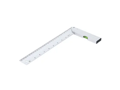 Escuadra en L de aluminio 30,5 cm con nivel personalizable
