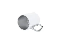 Taza de acero Beesbur 220 ml sublimación con mosquetón de acero inox, detalle 1
