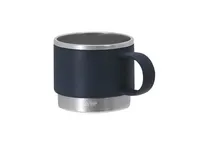 Taza de PP reciclado Blakent 140 ml base de acero de PP reciclado/ interior acero inox reciclado, vista lateral