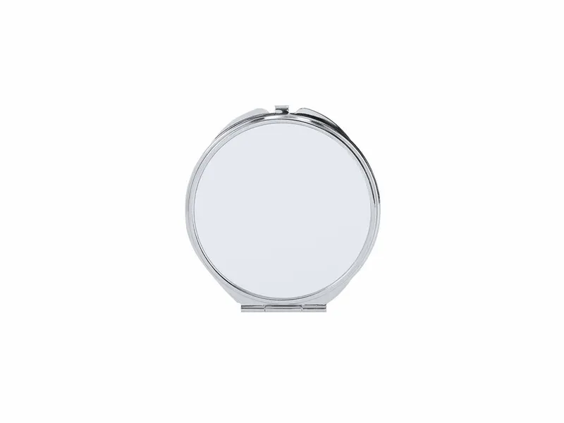 Espejo plegable metálico Ariela para sublimación 1x y 2x en blanco de metal, vista frontal