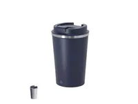 Vaso térmico reciclado Thira 350 ml interior cerámico de acero inox reciclado/ interior cerámico, vista frontal