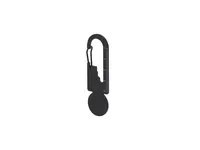 Multiherramienta negra mate Basarik de 8 funciones de acero inox, vista lateral