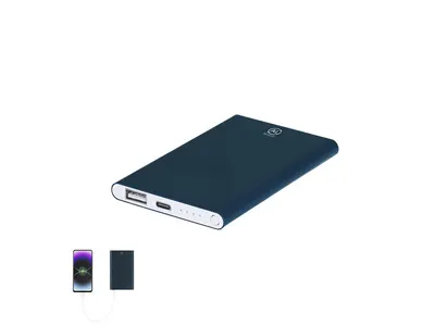 Batería externa de aluminio reciclado Backen 4.000 mAh personalizable