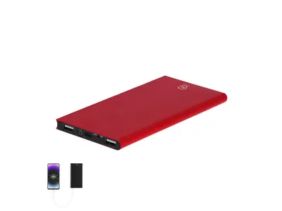 Batería externa de aluminio reciclado Barrols 8.000 mAh personalizable