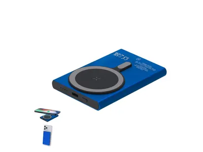 Batería externa de aluminio reciclado Bertex 5.000 mAh personalizable
