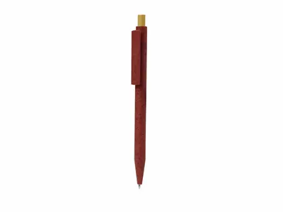 Bolígrafo caña de trigo Tarflex con pulsador de bambú personalizable