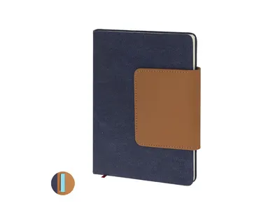 Bloc A5 de canvas y PU reciclados con tarjetero personalizable