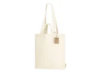 Bolsa de algodón reciclado Drulik 140 g con doble asa de algodón reciclado 140 g/ m2, detalle 1