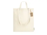 Bolsa de algodón reciclado Drulik 140 g con doble asa de algodón reciclado 140 g/ m2, detalle 2