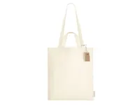 Bolsa de algodón reciclado Drulik 140 g con doble asa de algodón reciclado 140 g/ m2, detalle 3