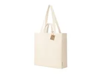 Bolsa de algodón reciclado Kamuy 140 g con doble asa de algodón reciclado 140 g/ m2, detalle 1