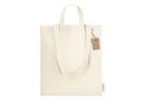 Bolsa de algodón reciclado Kamuy 140 g con doble asa de algodón reciclado 140 g/ m2, detalle 2