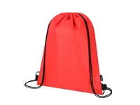Mochila nevera de cuerdas RPET Karzux 210D 4 l de poliéster 210D RPET/ aluminio, vista lateral