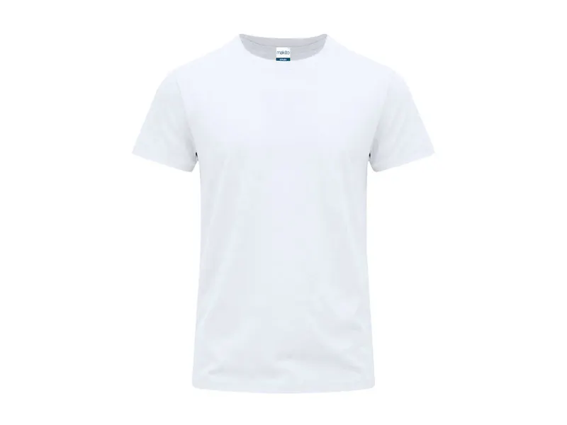 Camiseta de algodón Stiles 170 g en blanco en blanco de 100% algodón ring spun, single jersey 170 g/, vista frontal