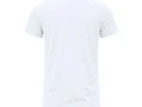 Camiseta de algodón Stiles 170 g en blanco de 100% algodón ring spun, single jersey 170 g/, vista lateral