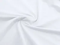 Camiseta de algodón Perkins 190 g tubular en blanco de 100% algodón ring spun, single jersey 190 g/, detalle 3