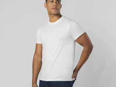 Camiseta de algodón Perkins 190 g tubular en blanco personalizable