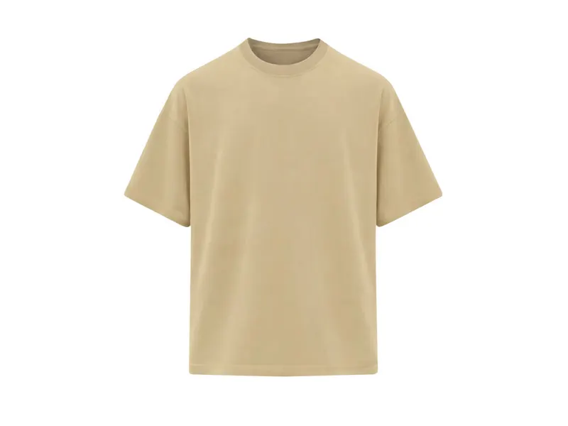 Camiseta oversize de algodón Minton 200 g en arena de 100% algodón ring spun, single jersey 200 g/, vista frontal