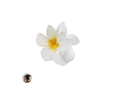 Pinza de pelo forma de flor con 8 dientes personalizable
