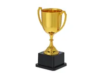 Trofeo dorado Nynor con asas, marcaje 45 × 20 mm, vista lateral
