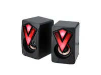 Altavoces gamer Alan con luces led USB, detalle 5
