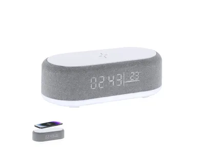 Reloj 5 en 1 con cargador inalámbrico y altavoz personalizable