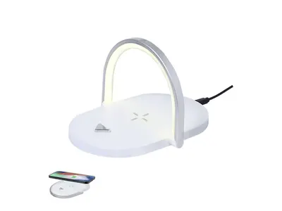 Lámpara con aro plegable y cargador 15 W personalizable